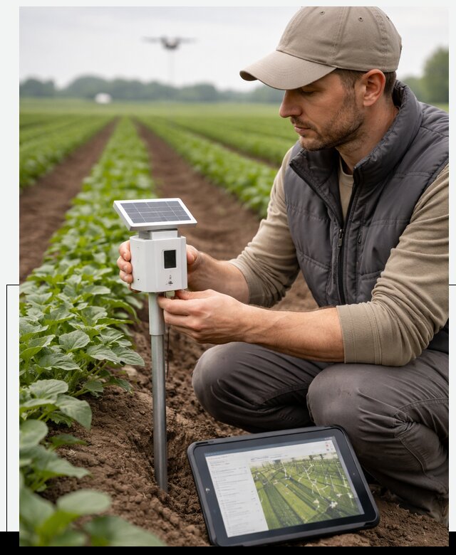 IoT мониторинг сельскохозяйственных полей и контроля в Борзе